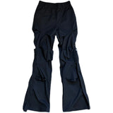 Ceekoo  -  High Street Pleated Overalls Men's Pants Fashion Loose Straight Button Casual Male Trousers Solid Color Darkwear 9A6007