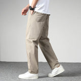 Ceekoo  Mens casual Cargo Cotton Pants Men Pocket Loose Straight Pants 2023 Autumn New Male Brand Clothing Jogger Sports Work Trousers