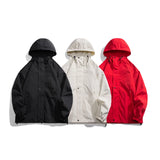 CeekooSpring Casual Hooded Jackets For Men Streetwear Windbreaker Men's Autumn Jacket Fashion Oversize Women's Jacket