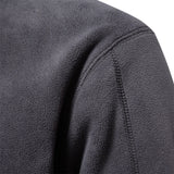 Ceekoo  Quality Thicken Warm Fleece Jacket for Men Zipper Neck Pullover Men's Sweatshirt Soft Shell Mens Jacket