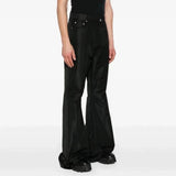 Ceekoo  -  fall outfits men High Street Black Boot Cut Mens and Women Wide Leg Baggy Flare Pants Oversized Ropa Hombre Casual Loose Black Trousers