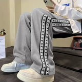 Ceekoo  -  fall outfits American High Street Casual Jogger Pants Men's Women's Sweatpants Y2K Clothes Straight Wide leg Baggy Pants Trousers Streetwear