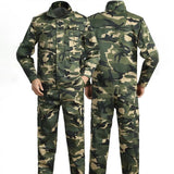 Ceekoo Camouflage Print Winter Work Clothes Suit Men Jacket Pants Set Thick Wear-resistant Anti Scratch Men Uniform Welder Auto Suit