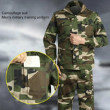 Ceekoo Camouflage Print Winter Work Clothes Suit Men Jacket Pants Set Thick Wear-resistant Anti Scratch Men Uniform Welder Auto Suit