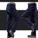 Ceekoo Overalls Pants Men's Clothing Trousers Wear-Resistant Anti-Scald Thickening Cotton Workwear Denim Work Pants Multiple pockets