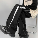 Ceekoo  -  fall outfits Men's y2k Striped Baggy Cargo Pants Sweatpants Sportswear Wide Leg Harajuku Track Pants Trousers men Korean Autumn Clothes