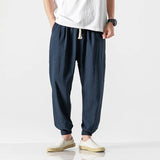 Ceekoo Cotton Linen Casual Harem Pants Men Joggers Man Summer Trousers Male Chinese Style Baggy Pants  Harajuku Clothe