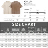 ceekoo 100% Cotton Tshirts for Men Women Casual Tshirts Fashion Harajuku Tops Tees Coffee Beige Y2k Short Sleeves Streetwear Summer