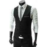 Ceekoo  -  fashion suits for men New Fashion Men's Casual Slim Wedding Banquet Gentleman Style Suit Vest Waistcoat