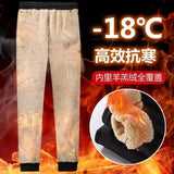 Ceekoo Winter Thick Fleece Pants Men Lambswool Warm Casual Drawstring Sweatpants Fashion Fleece Running Loose High Quality Joggers