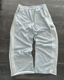 Ceekoo  -  Baggy pants Y2k Korean version fashionable high waisted couple straight leg pants sports pan and minimalist striped casual pants