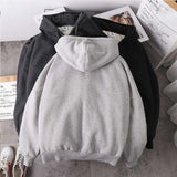 Ceekoo  -  fall outfits men Casual Men and Women Thick Sportswear Jacket Hooded Zipper Warm Top Loose Autumn and Winter Style