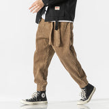 Ceekoo  -  fall outfits New Autumn Winter Men Corduroy Harajuku Pants Men Streetwear Harem Pants Fashion Thickened Sweatpants Women Warm Casual Trousers