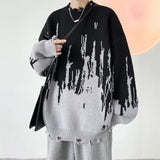 Ceekoo Hip Hop Ripped Punk Knitted Sweaters Men Oversized Harajuku Streetwear Sweaters Winter Couples Fashion Knit Pullovers Tops