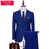 Ceekoo M-6XL ( Jacket + Vest + Pants ) Boutique Pure Color Mens Business Formal Suit 3Piece Set and Two-piece Set Groom Wedding Dress