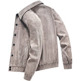 Ceekoo  - High Quality Men's Corduroy Coats New Spring Autumn Casual Thin Jackets Men Workwear Oversize