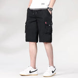 Ceekoo Men's summer thin outer wear trend ice sports sand casual cropped pants casual cargo shorts