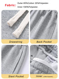 Ceekoo Spring Autumn Men Sweatpants Korean Fashion Sportswear Drawstring Wide Leg Straight Track Pants Cotton Casual Loose Trousers