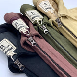 Ceekoo  -  Men Workwear Jackets 100% Cotton Amekaji Heavyweight Canvas Outwear Spring Autumn Retro American Casual Loose Zipper Coats