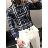 Ceekoo  8 Styles  New High Quality Shirt Fashion Casual Shirts Men Clothing Turn-down Collar