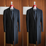 Ceekoo  -  Simple Classic England Style Cotton Overcoat Men Thick Custom Made Single Breasted Pocket Coat Casual Winter Warm Jacket