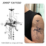 Ceekoo  -  Fallen Angel temporary tattoo sticker, waterproof tattoo, lasts to 15 days fake tattoo, semi permanent tattoo Fallen Angel