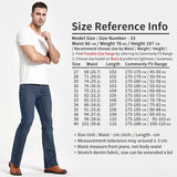 Ceekoo Mens Boot Cut Jeans Slightly Flared Slim Fit Blue Black Trousers Designer Classic Male Stretch Denim Pants