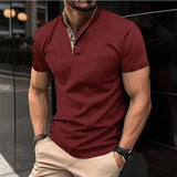 Ceekoo High Quality Men's Polo Shirt  new Stripes Short Sleeve T-shirts Casual Business Button Tops Tees Summer Clothing For Boys