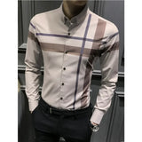 Ceekoo  8 Styles  New High Quality Shirt Fashion Casual Shirts Men Clothing Turn-down Collar