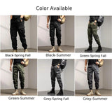 Ceekoo  Hot New Autumn Hiking Cargo Pants Male Trousers Durable Loose Outdoor Overalls Solid Color With Multiple Pockets