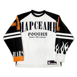 Ceekoo  -  Harajuku Graphics Letter Oversized Pullover Sweatshirt Long Sleeve Tops Россия Jersey Y2K Clothes Mens Womens T Shirt Streetwear