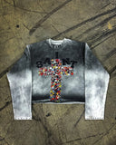 Ceekoo  -  Y2K Hip Hop Sweatshirt New Pattern Long Sleeve Tie Dye Gradient Design American Street Punk Style Retro Men and Women Loose Tops