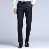 Ceekoo  Casual men's dress pants Straight suit pants Men's business men's pants Black slim men's formal dress elegant and generous