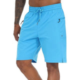 Ceekoo Mens Swimming Trunks Quick Dry Board Shorts with Mesh Lining and Zipper Pockets Solid Color Breathable Beach Shorts