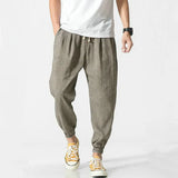 Ceekoo Cotton Linen Casual Harem Pants Men Joggers Man Summer Trousers Male Chinese Style Baggy Pants  Harajuku Clothe