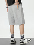 Ceekoo Summer Baggy Sweatshorts Men Hip Hop Streetwear Loose Jogger Short Men Straight Cotton Casual Shorts