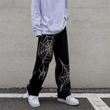 Ceekoo Streetwear Y2k Pants Anime Sweatpants Male Wide Leg Oversize Pants Men Techwear  Baggy Straight Trousers 2023 New