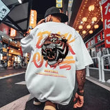 Ceekoo Men's Cotton Short Sleeve T-shirt Summer Oversize Loose And Breathable Graphic Gym Wild Streetwear Y2k Harajuku Goth Clothes