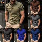 ceekoo New Summer Fashion Men's Polo Shirt Stretch Gym Clothing Sports Polo Male Spring Casual Short Sleeve Breathable T-Shirt