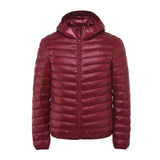 Ceekoo New Fashion Boutique Solid Color Warm Mens Casual Hooded White Duck Down Jacket / Thin and Light Men's Down Coats