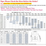 Ceekoo Blazer Vest Pants Groom Wedding Dress Business Casual Plaid Suit Mens Formal Workwear Social Ball Slim Fit Tuxedo Suit Male