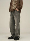 Ceekoo Smoky Gray Straight-leg Jeans