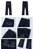 Ceekoo Star Patch Straight Leg Jeans