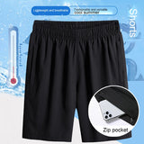 Ceekoo New Gym Mens Sport Running Shorts Quick Dry grid Workout Short Pants GYM Wear Men Soccer Tennis Training Beach Swim Shorts