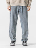 Ceekoo Washed Drape Straight-leg Jeans