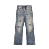 Ceekoo Washed Ripped Blue Jeans