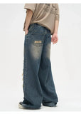 Ceekoo Wide Leg Ripped Jeans