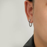 Ceekoo Zircon Chain Earrings