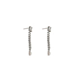 Ceekoo Zircon Chain Earrings