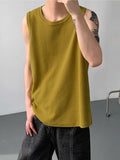 Ceekoo Mens Casual Waffle Knit Crew Neck Tank